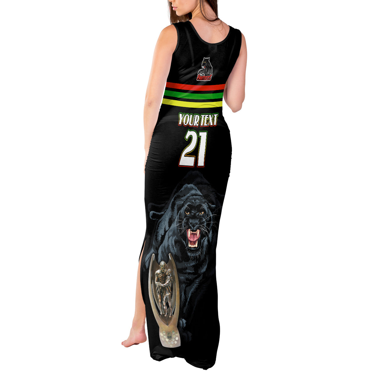custom-panther-premierships-tank-maxi-dress-go-champions-2023-black-simple-style
