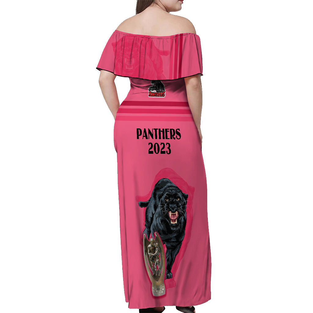 panther-premierships-off-shoulder-maxi-dress-go-champions-2023-pink-simple-style