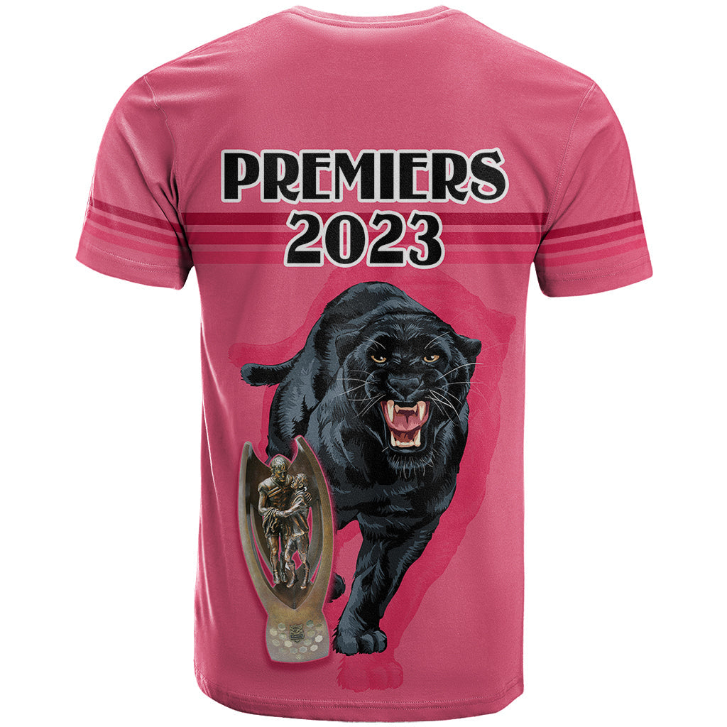 Panther Premierships T Shirt Go Champions 2023 Pink Simple Style LT9 - Vibe Hoodie Shop