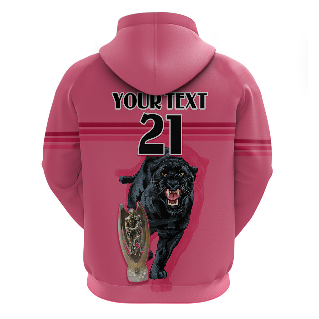 Custom Panther Premierships Hoodie Go Champions 2023 Pink Simple Style LT9 - Vibe Hoodie Shop