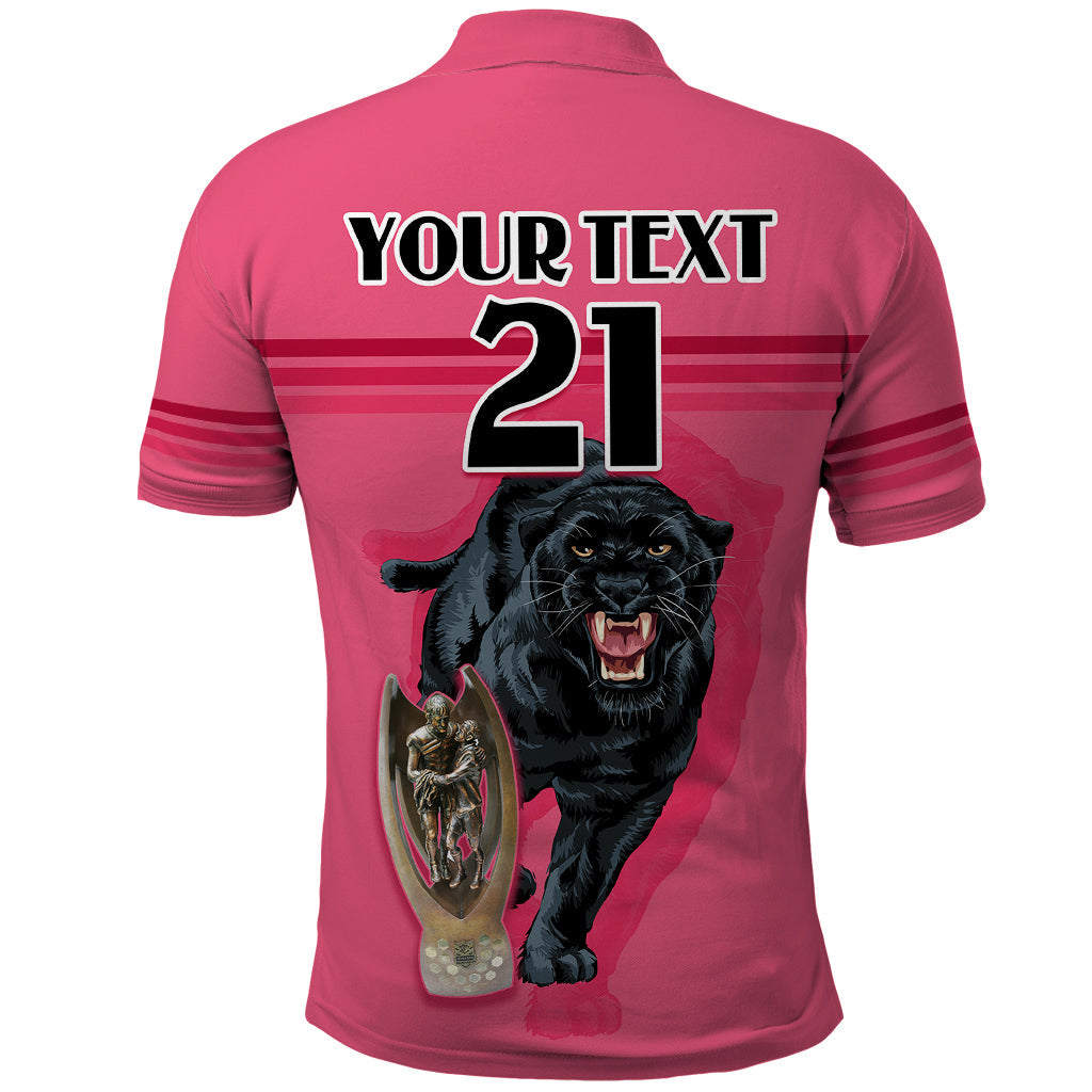 Custom Panther Premierships Polo Shirt Go Champions 2023 Pink Simple Style LT9 - Vibe Hoodie Shop
