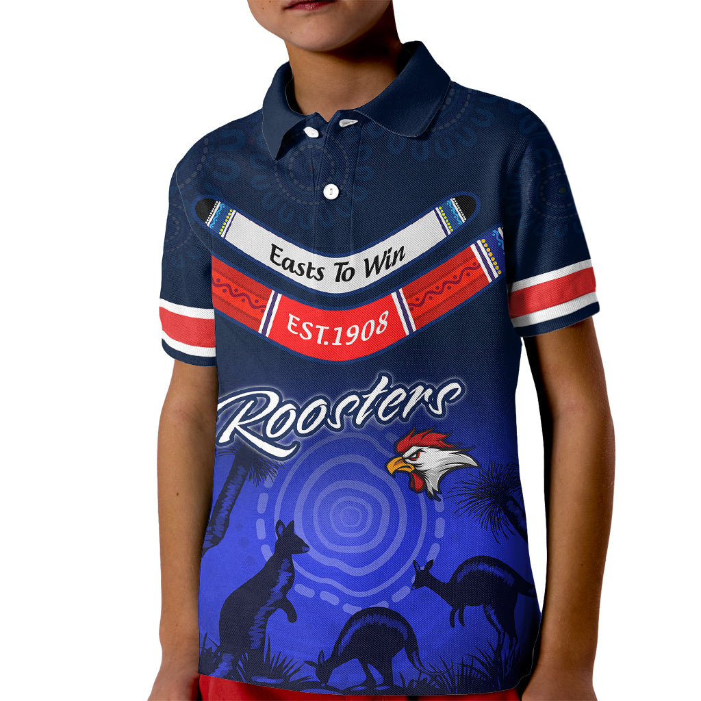 rosster-easts-to-win-kid-polo-shirt-sydney-rugby-est-1908-boomerang-indeginous