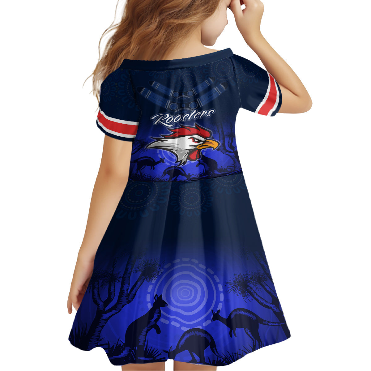 rosster-easts-to-win-kid-short-sleeve-dress-sydney-rugby-est-1908-boomerang-indeginous