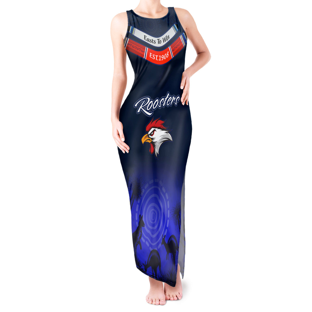 rosster-easts-to-win-tank-maxi-dress-sydney-rugby-est-1908-boomerang-indeginous