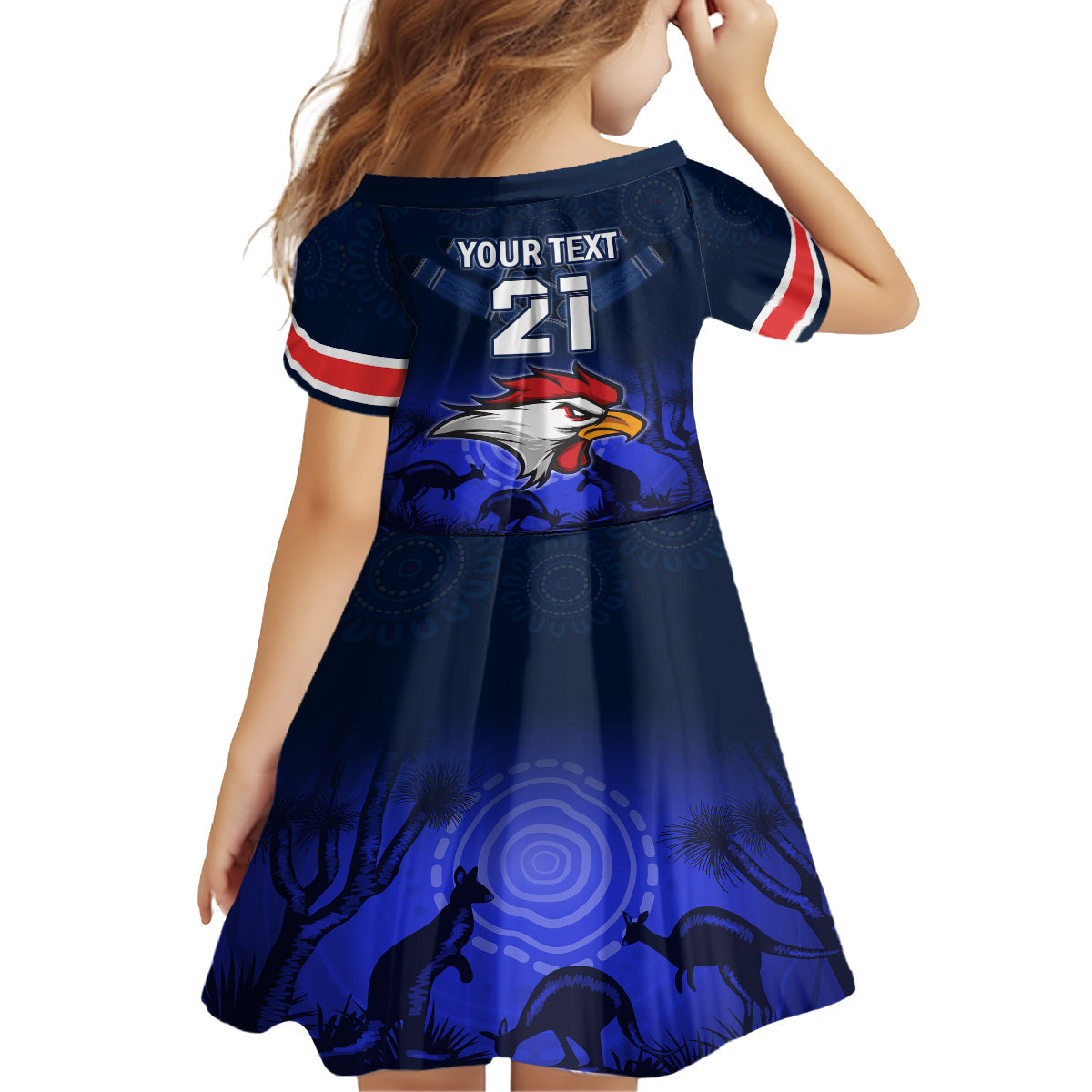 custom-rosster-easts-to-win-kid-short-sleeve-dress-sydney-rugby-est-1908-boomerang-indeginous