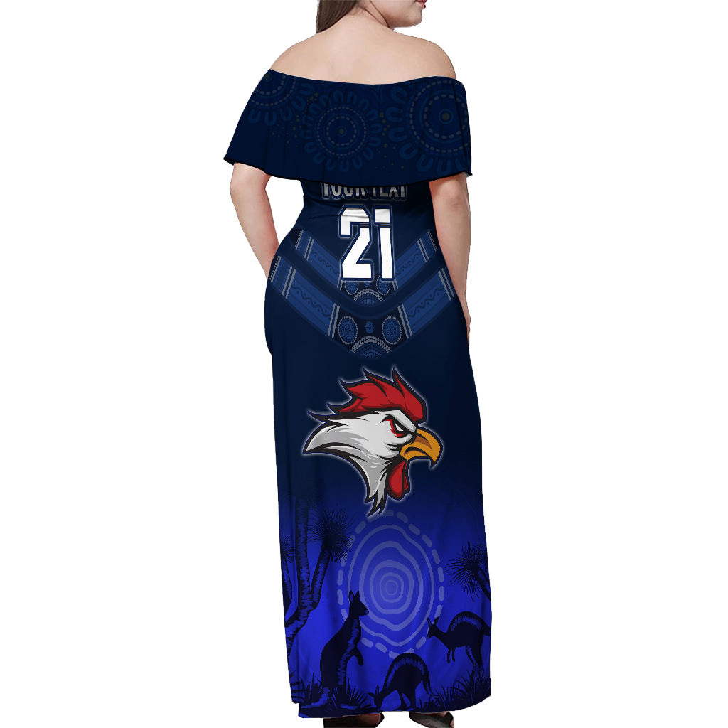 custom-rosster-easts-to-win-off-shoulder-maxi-dress-sydney-rugby-est-1908-boomerang-indeginous