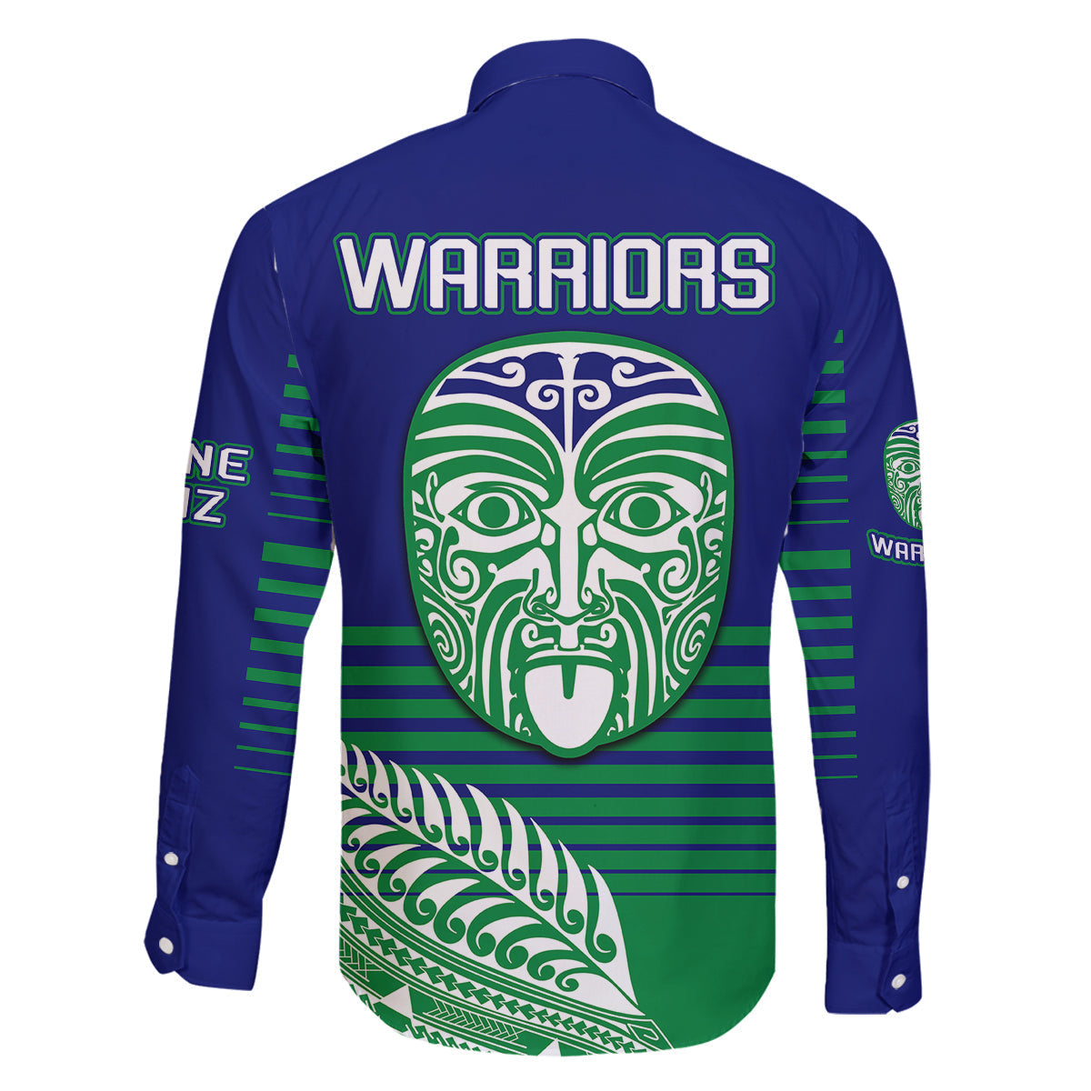 warriors-new-zealand-rugby-family-matching-tank-maxi-dress-and-hawaiian-shirt-maori-face-ta-moko-simple-style