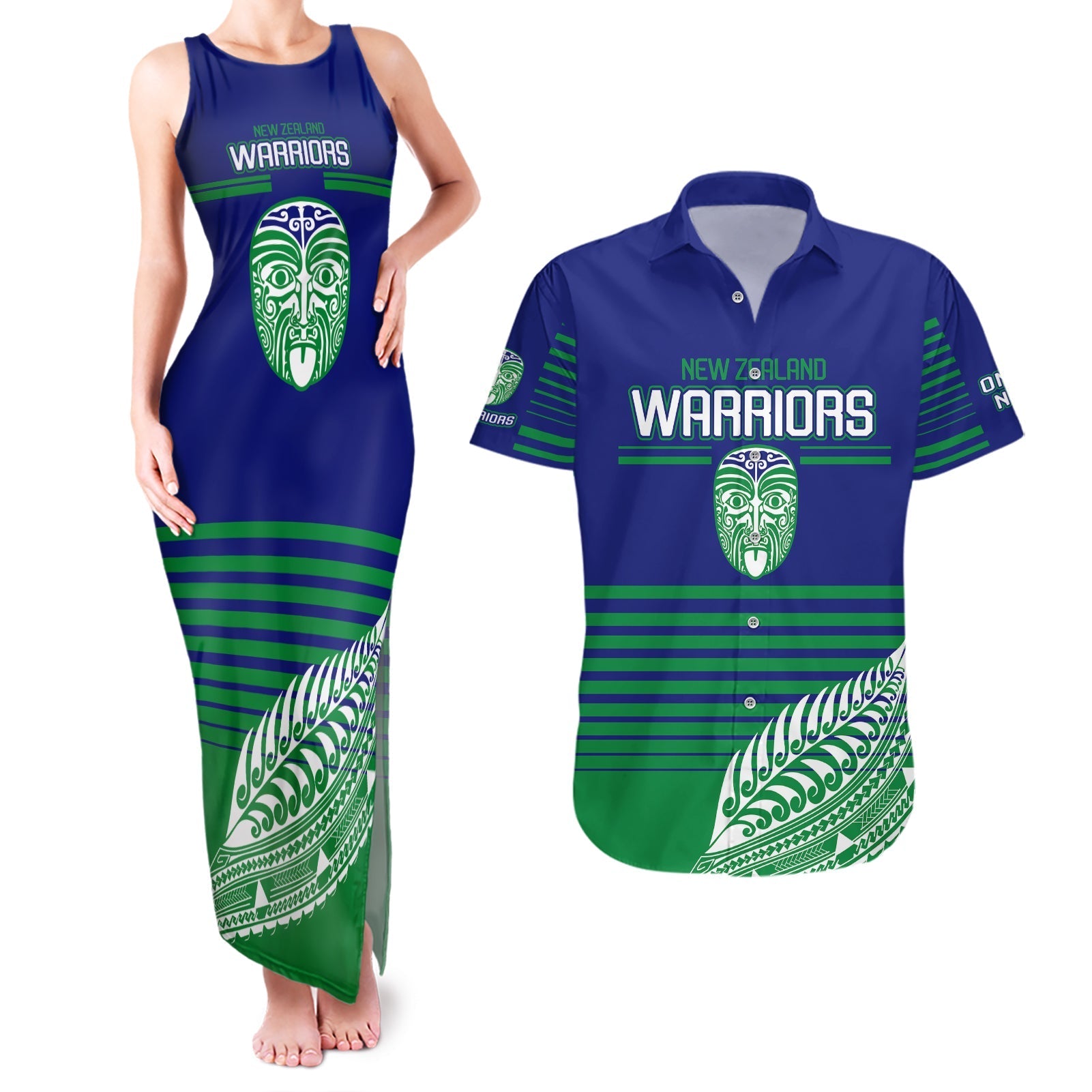 custom-warriors-new-zealand-rugby-couples-matching-tank-maxi-dress-and-hawaiian-shirt-maori-face-ta-moko-simple-style