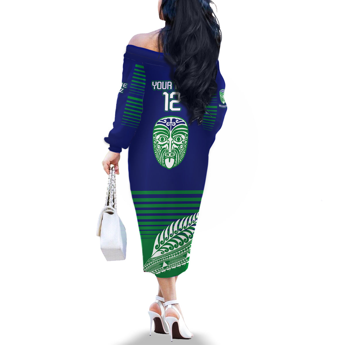 custom-warriors-new-zealand-rugby-family-matching-off-shoulder-long-sleeve-dress-and-hawaiian-shirt-maori-face-ta-moko-simple-style