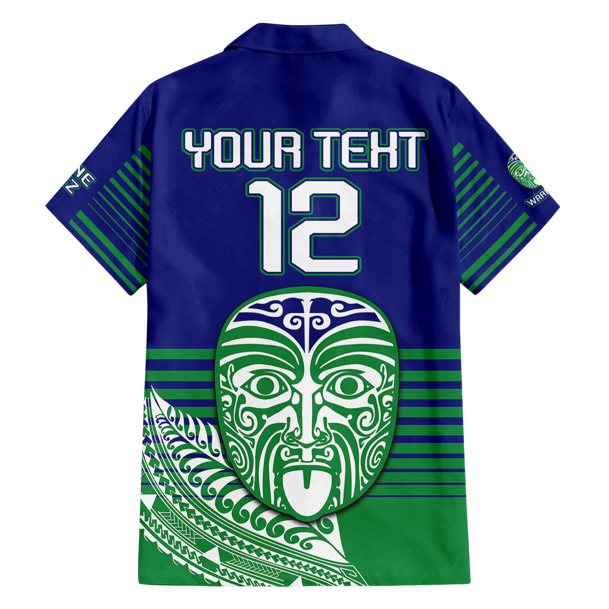 custom-warriors-new-zealand-rugby-family-matching-off-shoulder-short-dress-and-hawaiian-shirt-maori-face-ta-moko-simple-style
