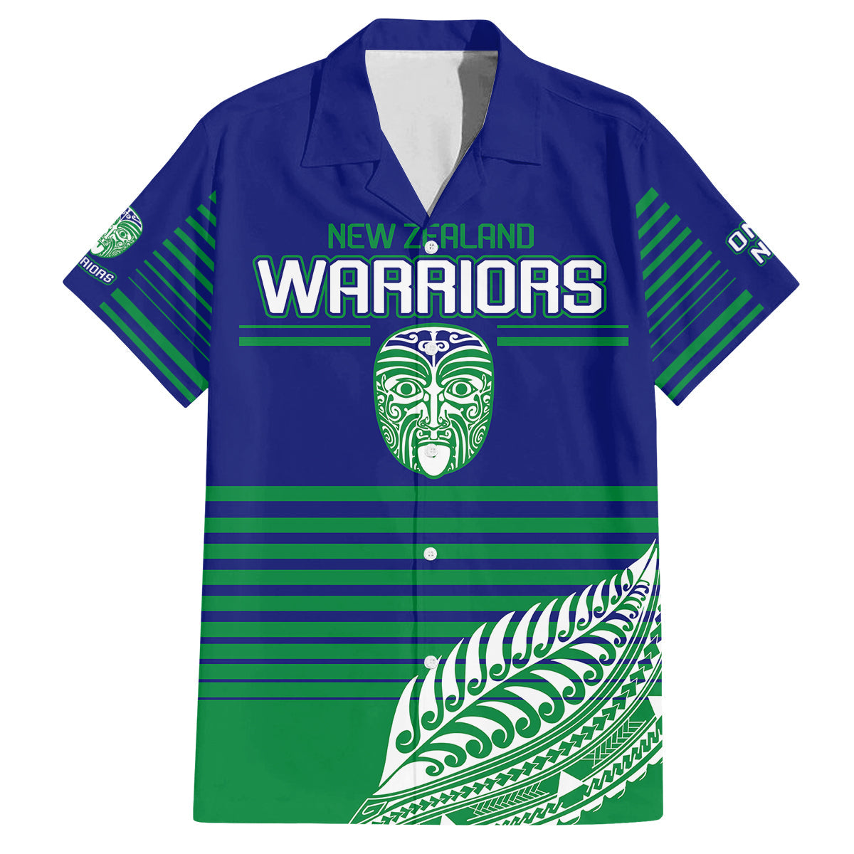 custom-warriors-new-zealand-rugby-family-matching-tank-maxi-dress-and-hawaiian-shirt-maori-face-ta-moko-simple-style