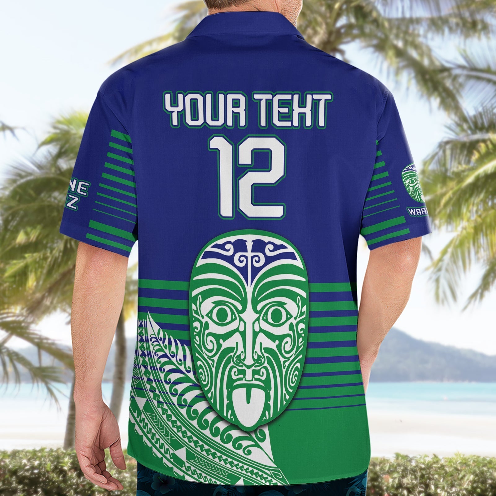 custom-warriors-new-zealand-rugby-hawaiian-shirt-maori-face-ta-moko-simple-style