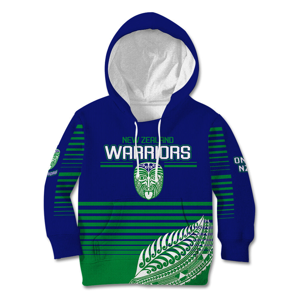 custom-warriors-new-zealand-rugby-kid-hoodie-maori-face-ta-moko-simple-style
