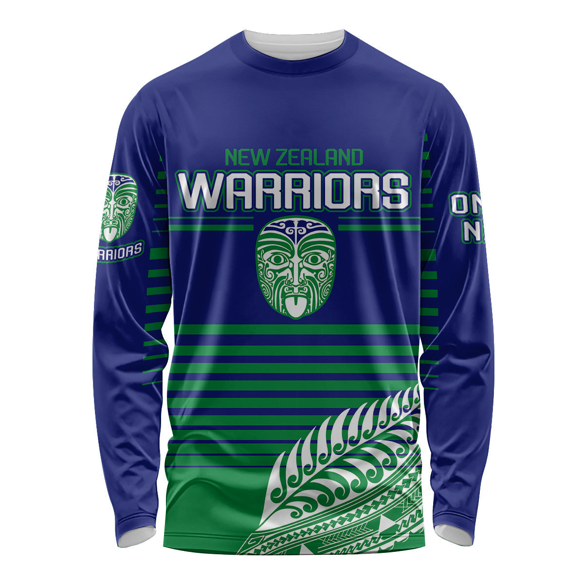 custom-warriors-new-zealand-rugby-long-sleeve-shirt-maori-face-ta-moko-simple-style