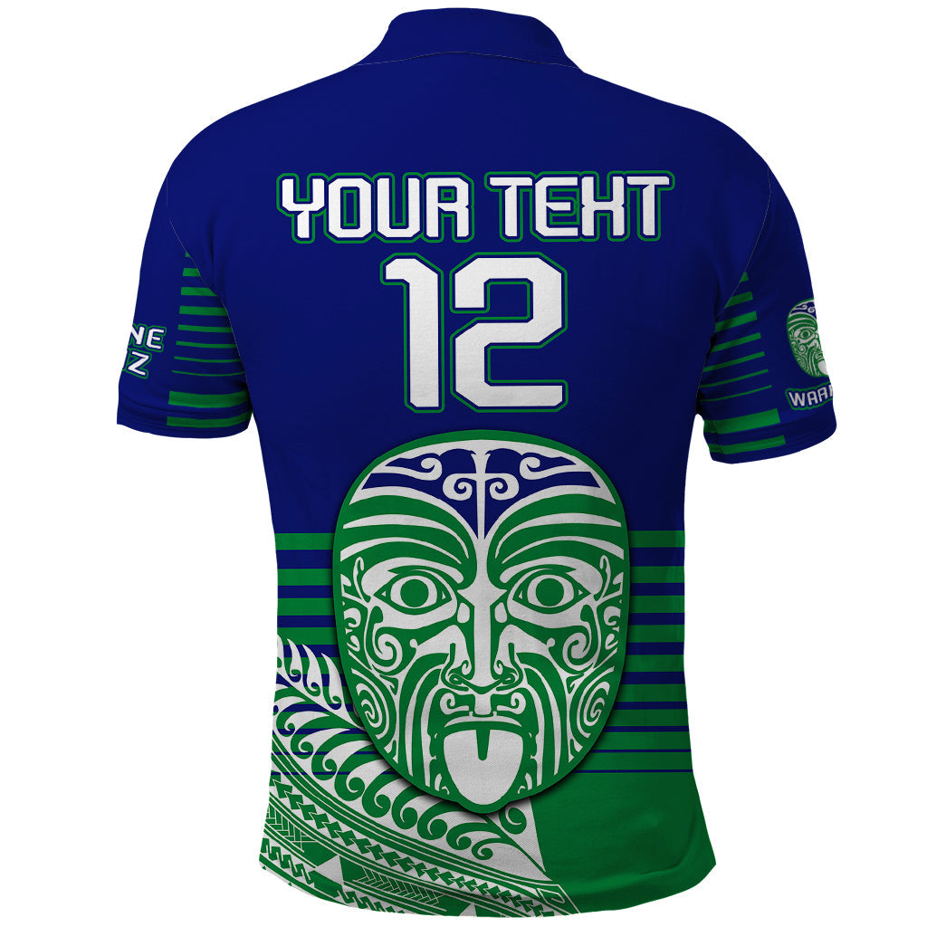 custom-warriors-new-zealand-rugby-polo-shirt-maori-face-ta-moko-simple-style