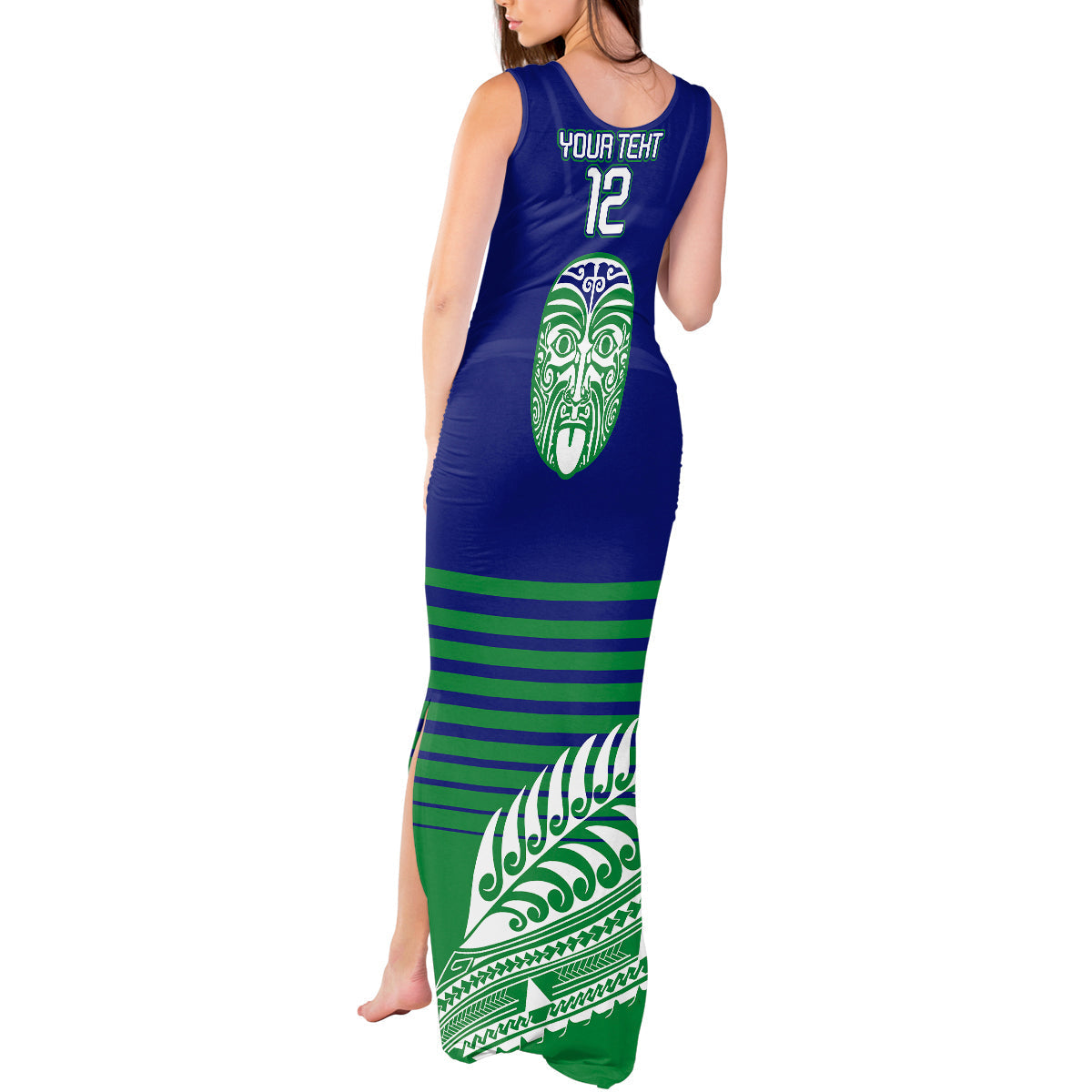 custom-warriors-new-zealand-rugby-tank-maxi-dress-maori-face-ta-moko-simple-style