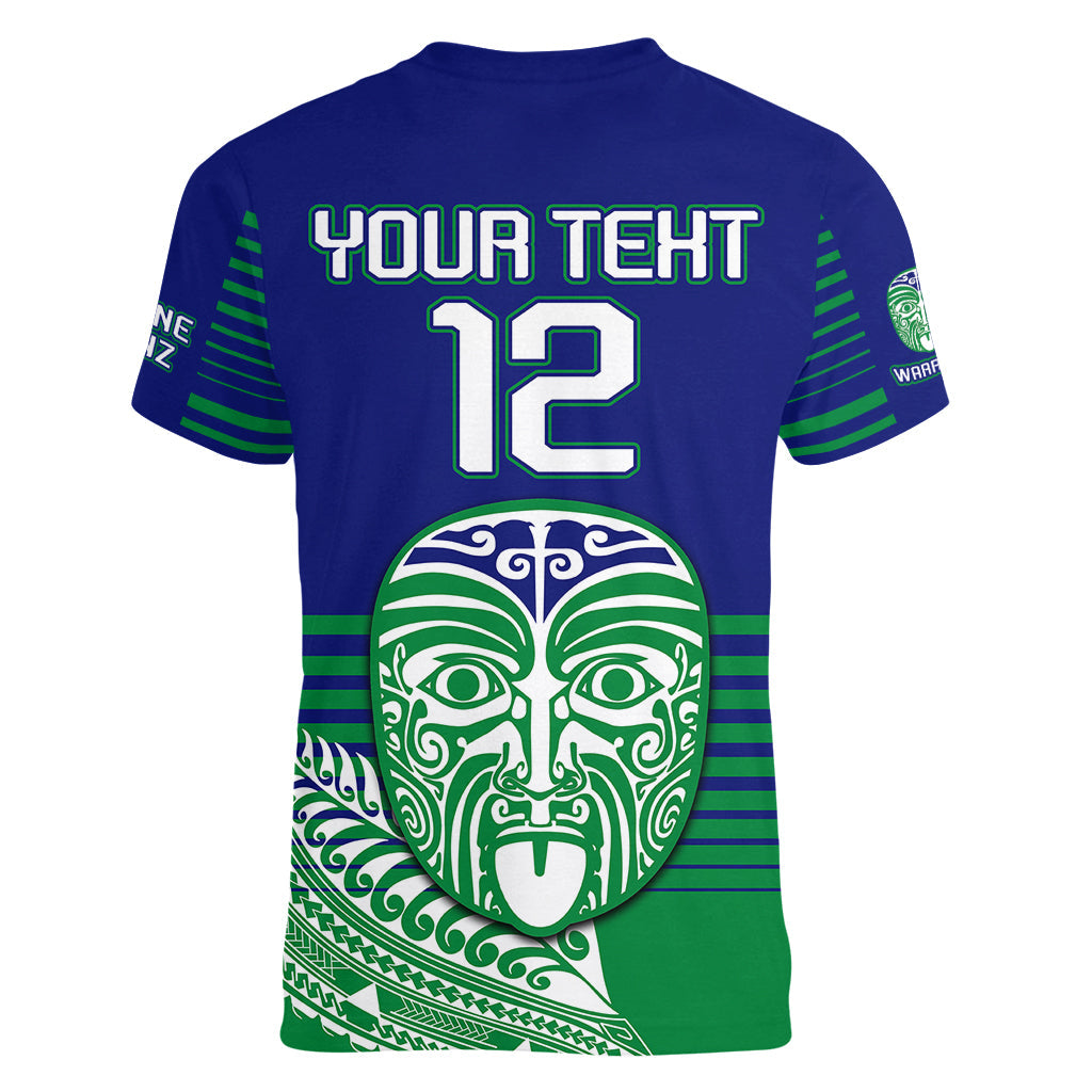 custom-warriors-new-zealand-rugby-women-v-neck-t-shirt-maori-face-ta-moko-simple-style