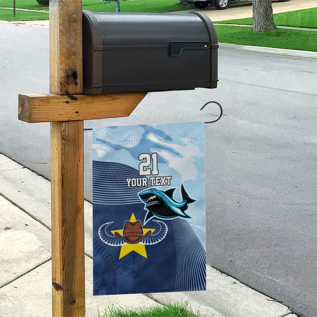 Sharks-Cowboys Rugby Custom Garden Flag Half Dynamic Style - Vibe Hoodie Shop