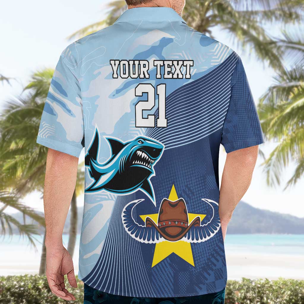 Sharks-Cowboys Rugby Custom Hawaiian Shirt Half Dynamic Style - Vibe Hoodie Shop