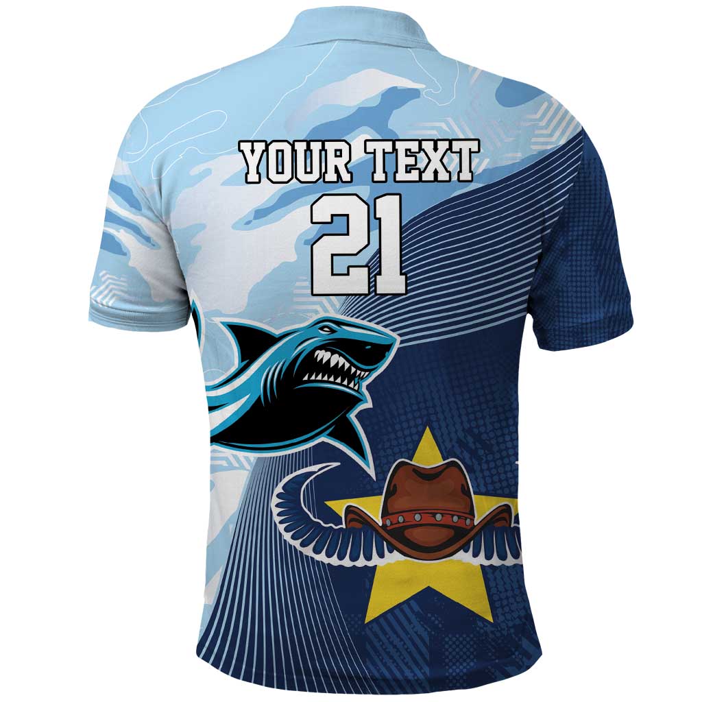 Sharks-Cowboys Rugby Custom Polo Shirt Half Dynamic Style LT9 - Vibe Hoodie Shop
