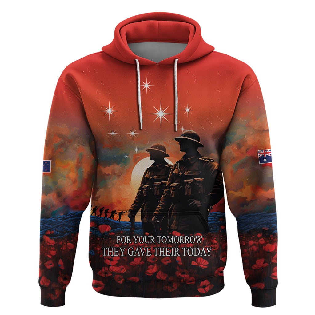 New Zealand ANZAC The Stars of Matariki Hoodie For Your Tomorrow They Gave Their Today LT9 - Vibe Hoodie Shop
