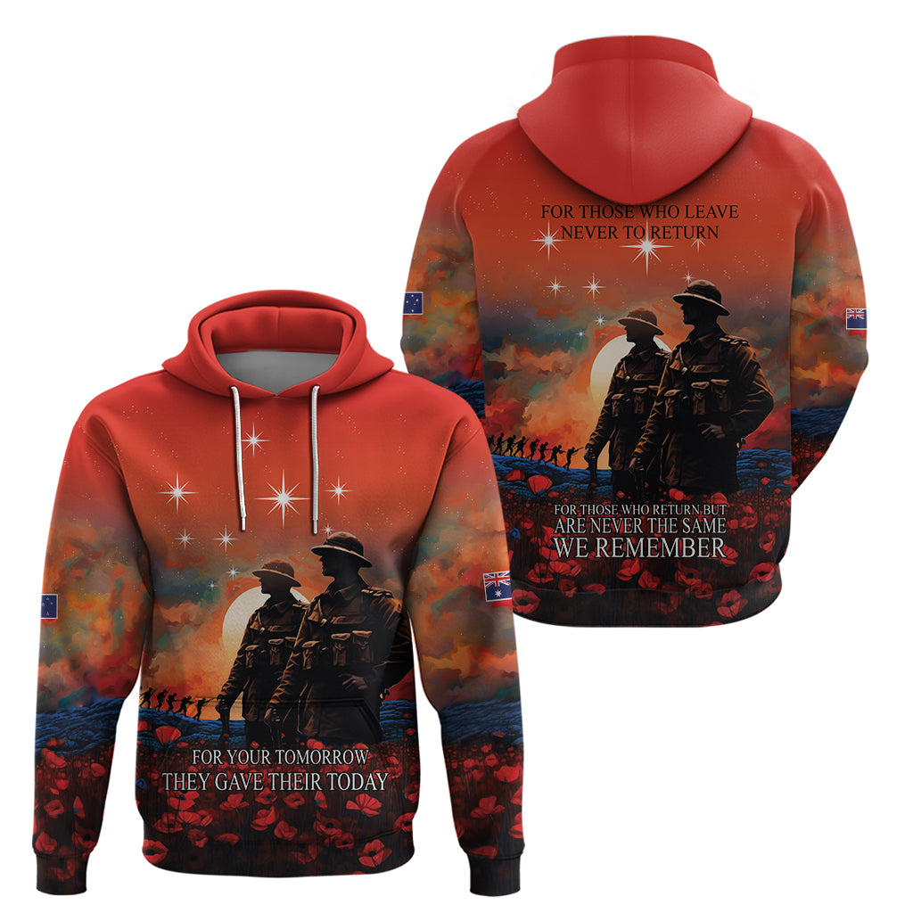 New Zealand ANZAC The Stars of Matariki Hoodie For Your Tomorrow They Gave Their Today LT9 - Vibe Hoodie Shop