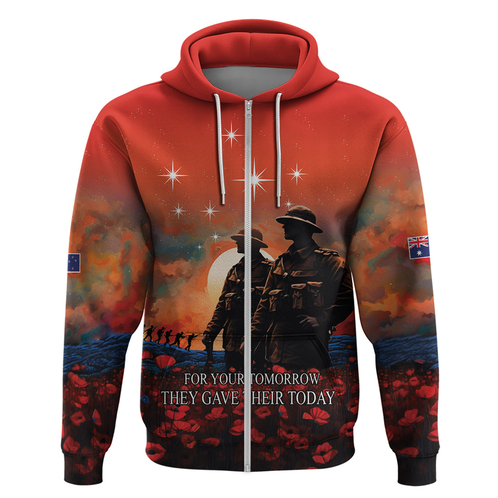 New Zealand ANZAC The Stars of Matariki Hoodie For Your Tomorrow They Gave Their Today LT9 - Vibe Hoodie Shop