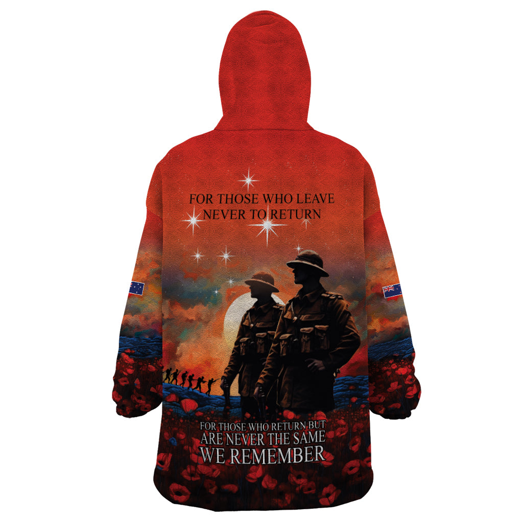 New Zealand ANZAC The Stars of Matariki Wearable Blanket Hoodie For Your Tomorrow They Gave Their Today - Vibe Hoodie Shop