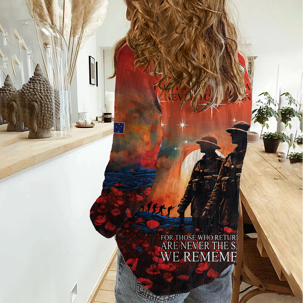 New Zealand ANZAC The Stars of Matariki Women Casual Shirt For Your Tomorrow They Gave Their Today - Vibe Hoodie Shop