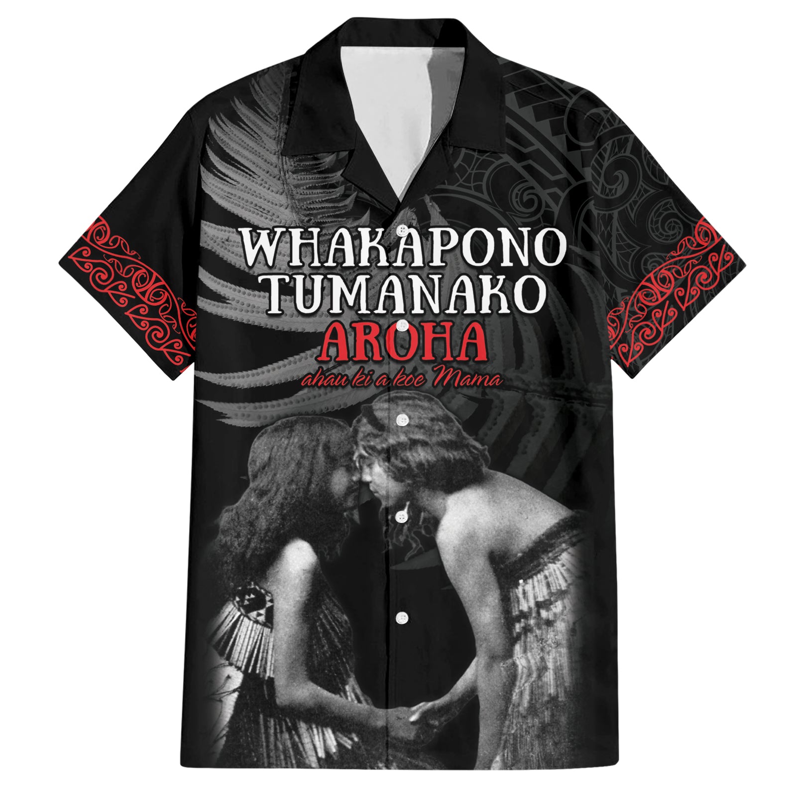 New Zealand Mother's Day Hawaiian Shirt Maori Hongi Aroha Ahau Ki A Koe Mama - Vibe Hoodie Shop