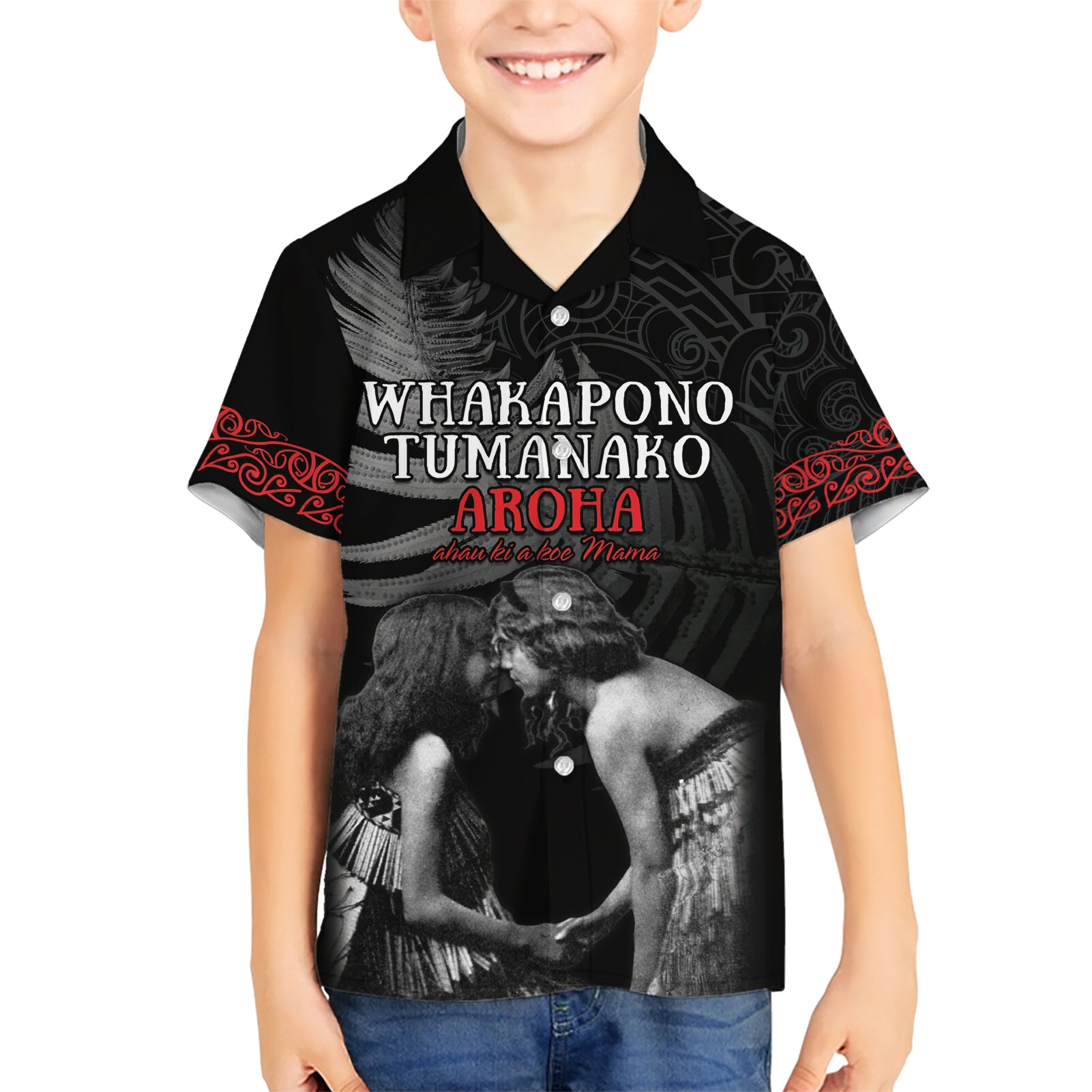 New Zealand Mother's Day Hawaiian Shirt Maori Hongi Aroha Ahau Ki A Koe Mama - Vibe Hoodie Shop