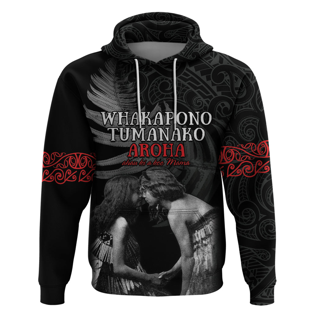 New Zealand Mother's Day Hoodie Maori Hongi Aroha Ahau Ki A Koe Mama LT9 - Vibe Hoodie Shop