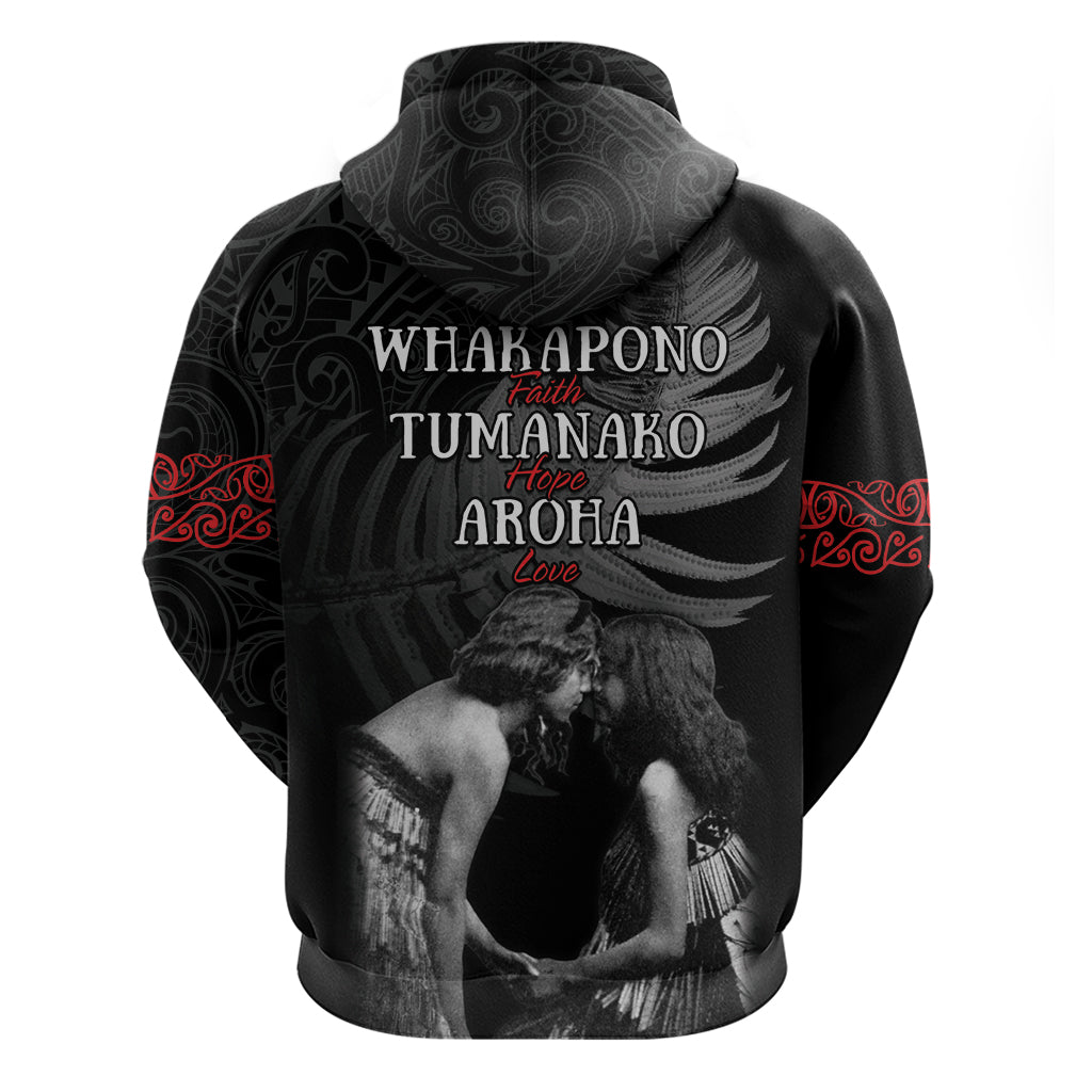 New Zealand Mother's Day Hoodie Maori Hongi Aroha Ahau Ki A Koe Mama LT9 - Vibe Hoodie Shop