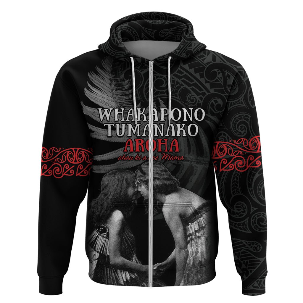 New Zealand Mother's Day Hoodie Maori Hongi Aroha Ahau Ki A Koe Mama LT9 - Vibe Hoodie Shop