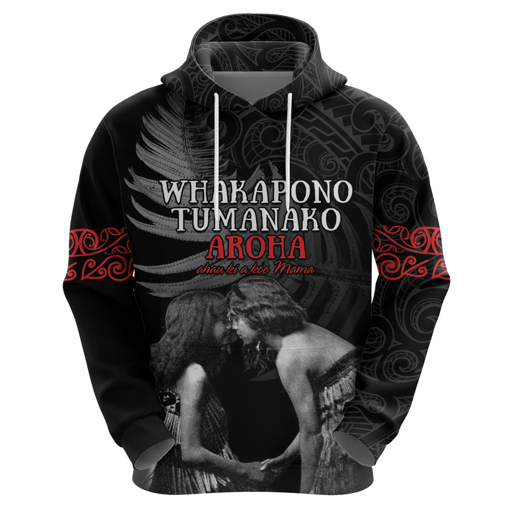 New Zealand Mother's Day Hoodie Maori Hongi Aroha Ahau Ki A Koe Mama LT9 - Vibe Hoodie Shop