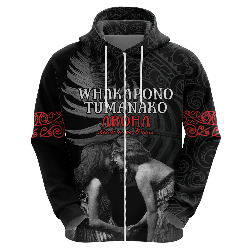 New Zealand Mother's Day Hoodie Maori Hongi Aroha Ahau Ki A Koe Mama LT9 - Vibe Hoodie Shop