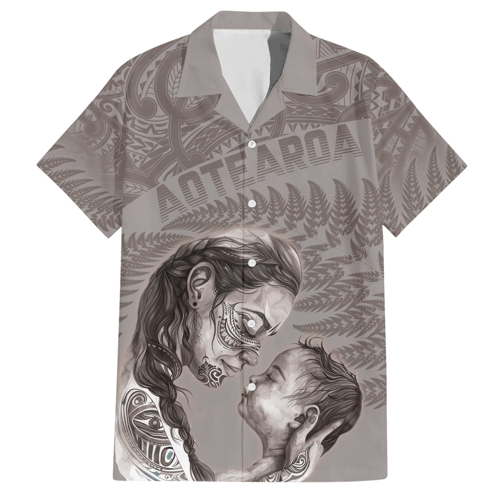 New Zealand Mother's Day Hawaiian Shirt Maori Mo Toku Mama Silver Fern - Vibe Hoodie Shop