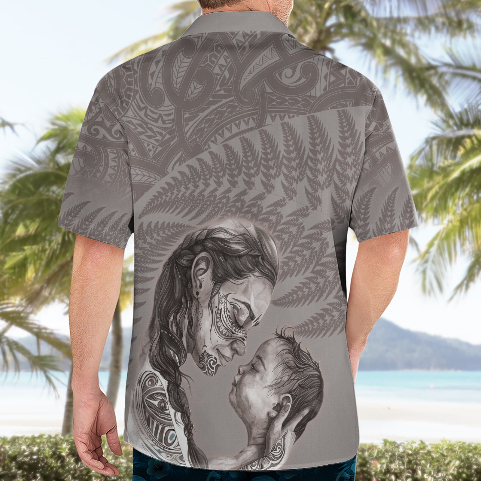 New Zealand Mother's Day Hawaiian Shirt Maori Mo Toku Mama Silver Fern - Vibe Hoodie Shop