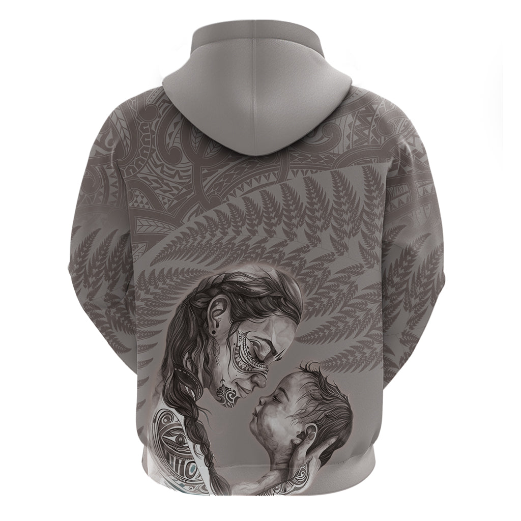 New Zealand Mother's Day Hoodie Maori Mo Toku Mama Silver Fern LT9 - Vibe Hoodie Shop
