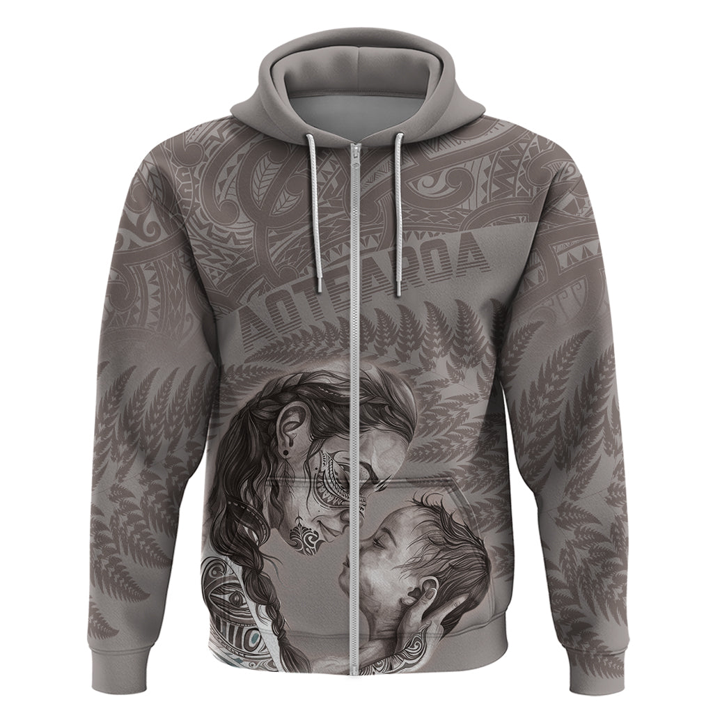 New Zealand Mother's Day Hoodie Maori Mo Toku Mama Silver Fern LT9 - Vibe Hoodie Shop