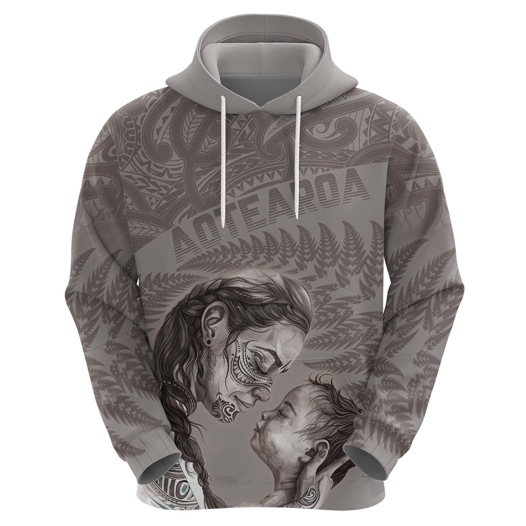 New Zealand Mother's Day Hoodie Maori Mo Toku Mama Silver Fern LT9 - Vibe Hoodie Shop