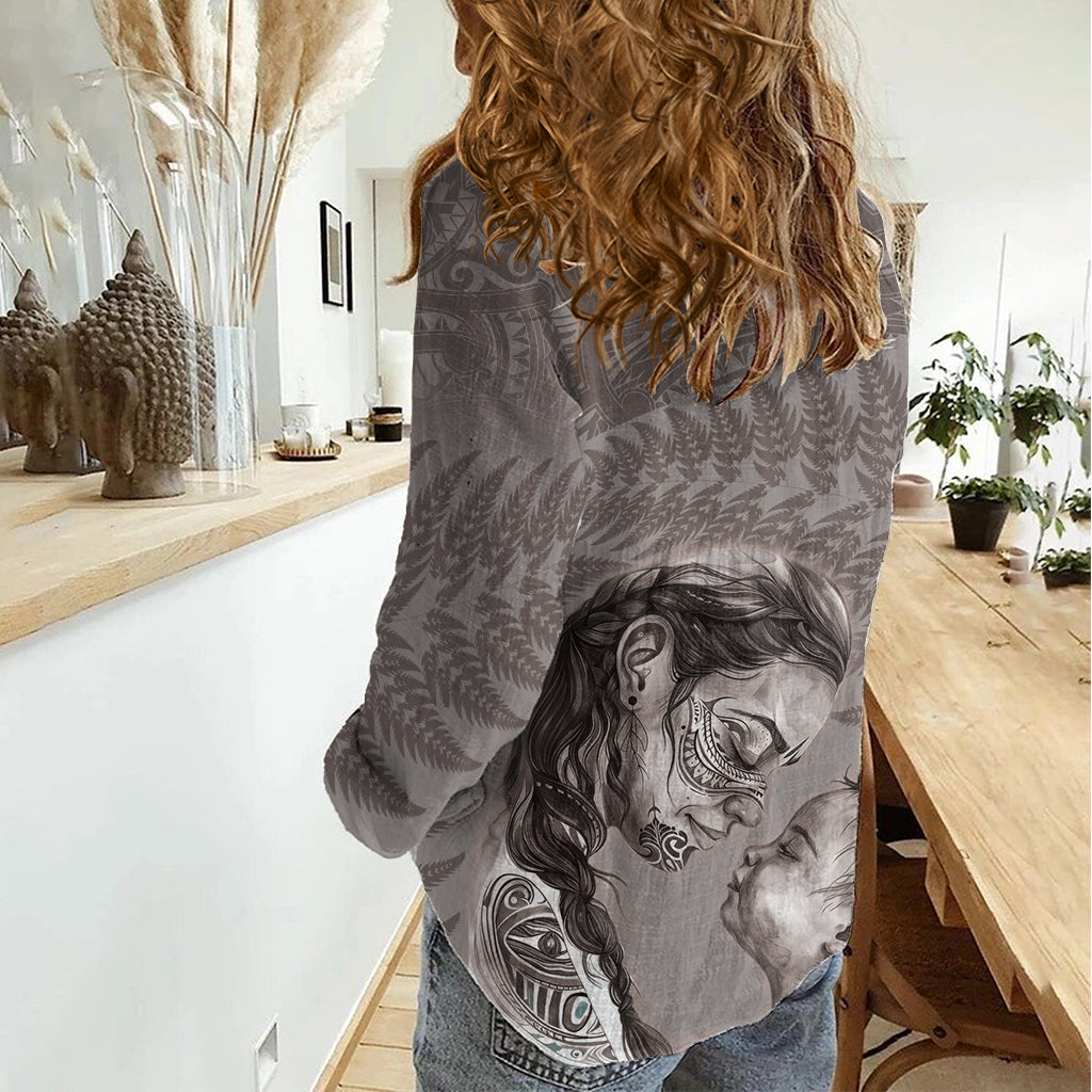 New Zealand Mother's Day Women Casual Shirt Maori Mo Toku Mama Silver Fern - Vibe Hoodie Shop