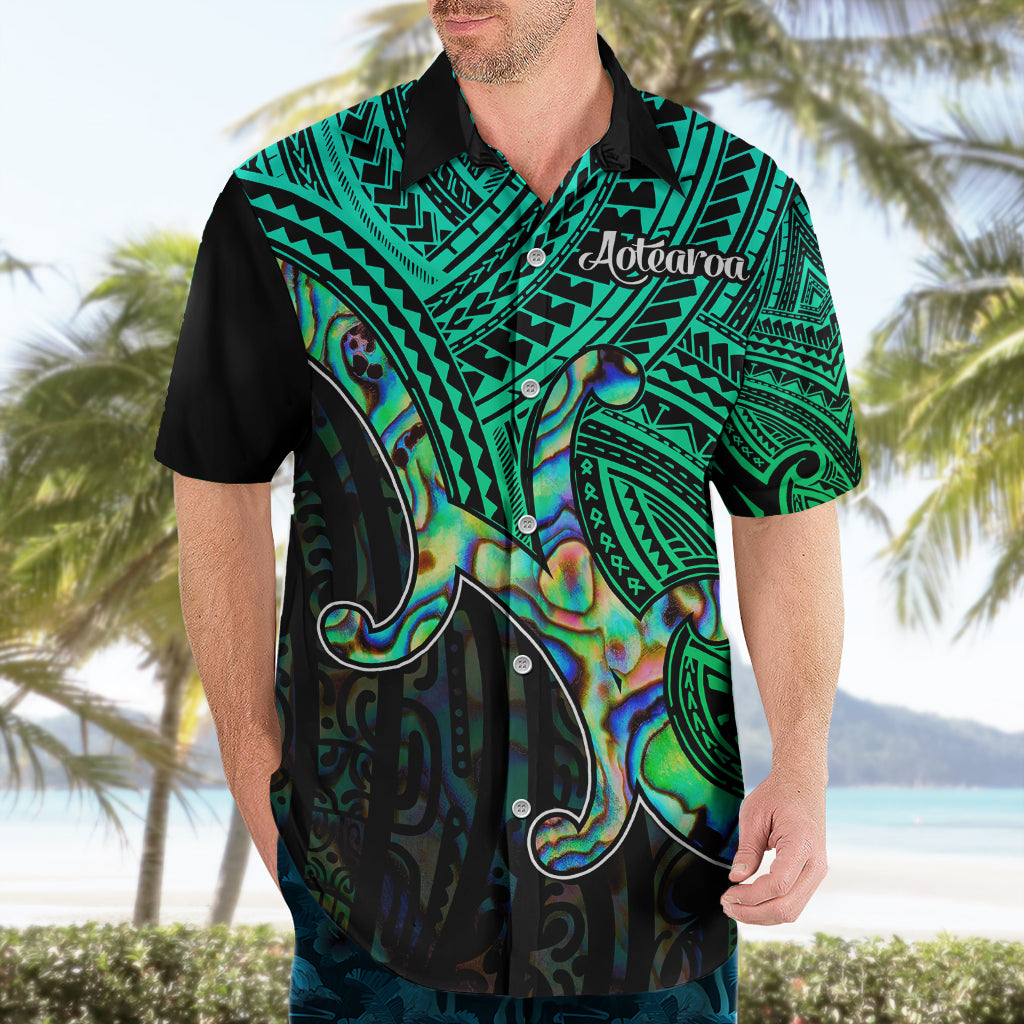 Aotearoa Papua Shell Hawaiian Shirt Maori Tribal Pattern - Vibe Hoodie Shop