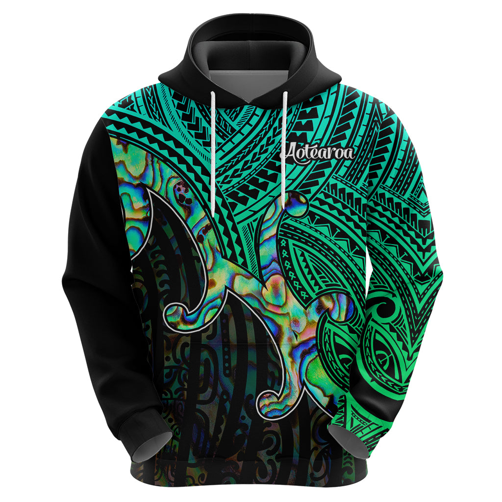 Aotearoa Papua Shell Hoodie Maori Tribal Pattern LT9 - Vibe Hoodie Shop