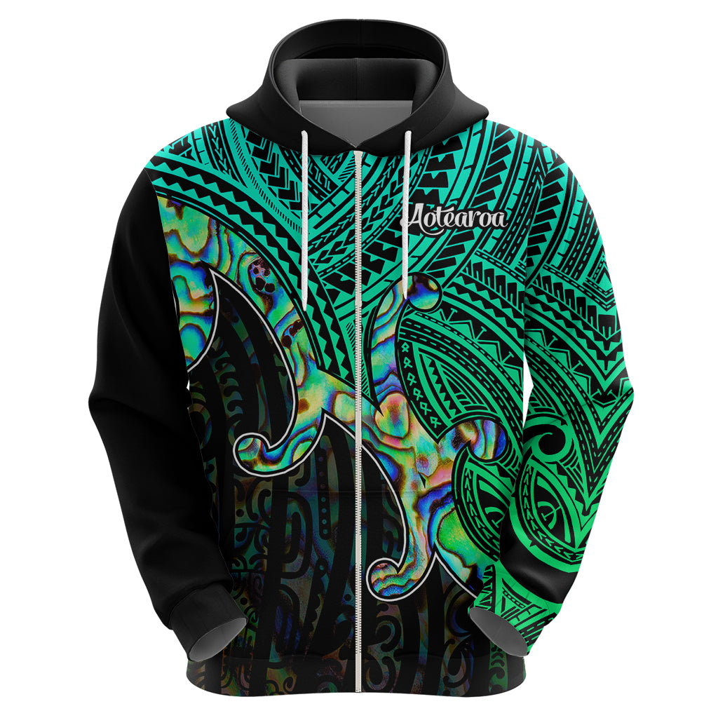 Aotearoa Papua Shell Hoodie Maori Tribal Pattern LT9 - Vibe Hoodie Shop