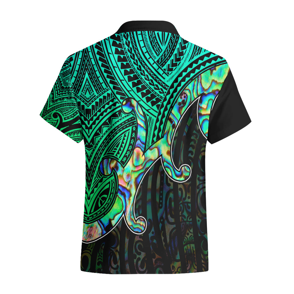 Custom Aotearoa Papua Shell Hawaiian Shirt Maori Tribal Pattern - Vibe Hoodie Shop