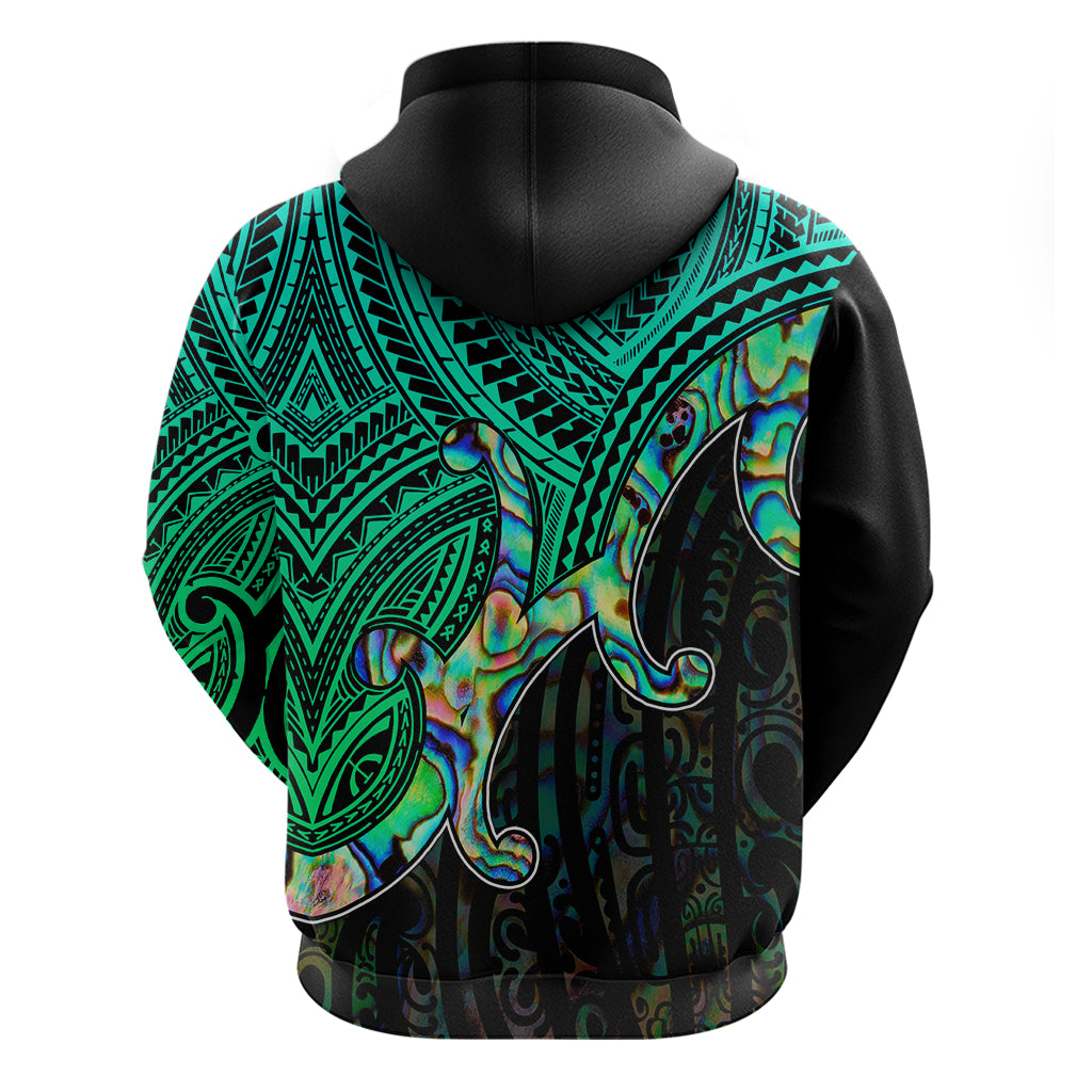 Custom Aotearoa Papua Shell Hoodie Maori Tribal Pattern LT9 - Vibe Hoodie Shop