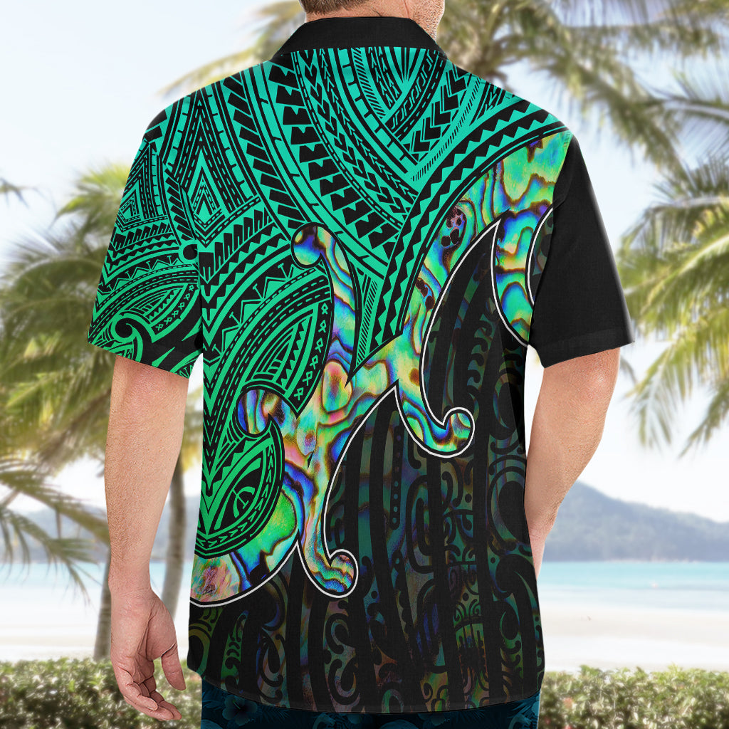Aotearoa Maori Koru Hawaiian Shirt Polynesian Pacific Tribal - Blue - Vibe Hoodie Shop