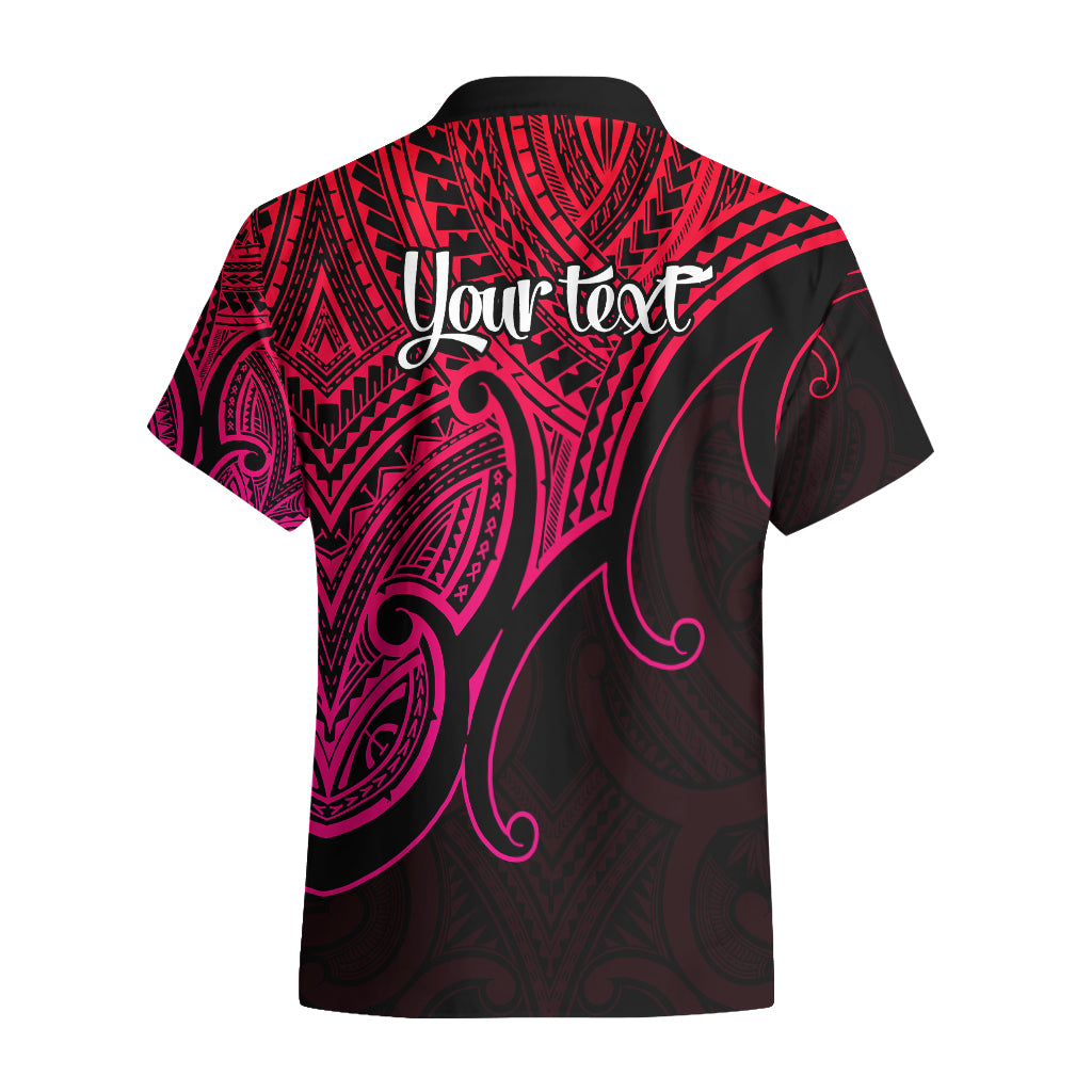 Custom Aotearoa Maori Koru Hawaiian Shirt Polynesian Pacific Tribal - Pink - Vibe Hoodie Shop