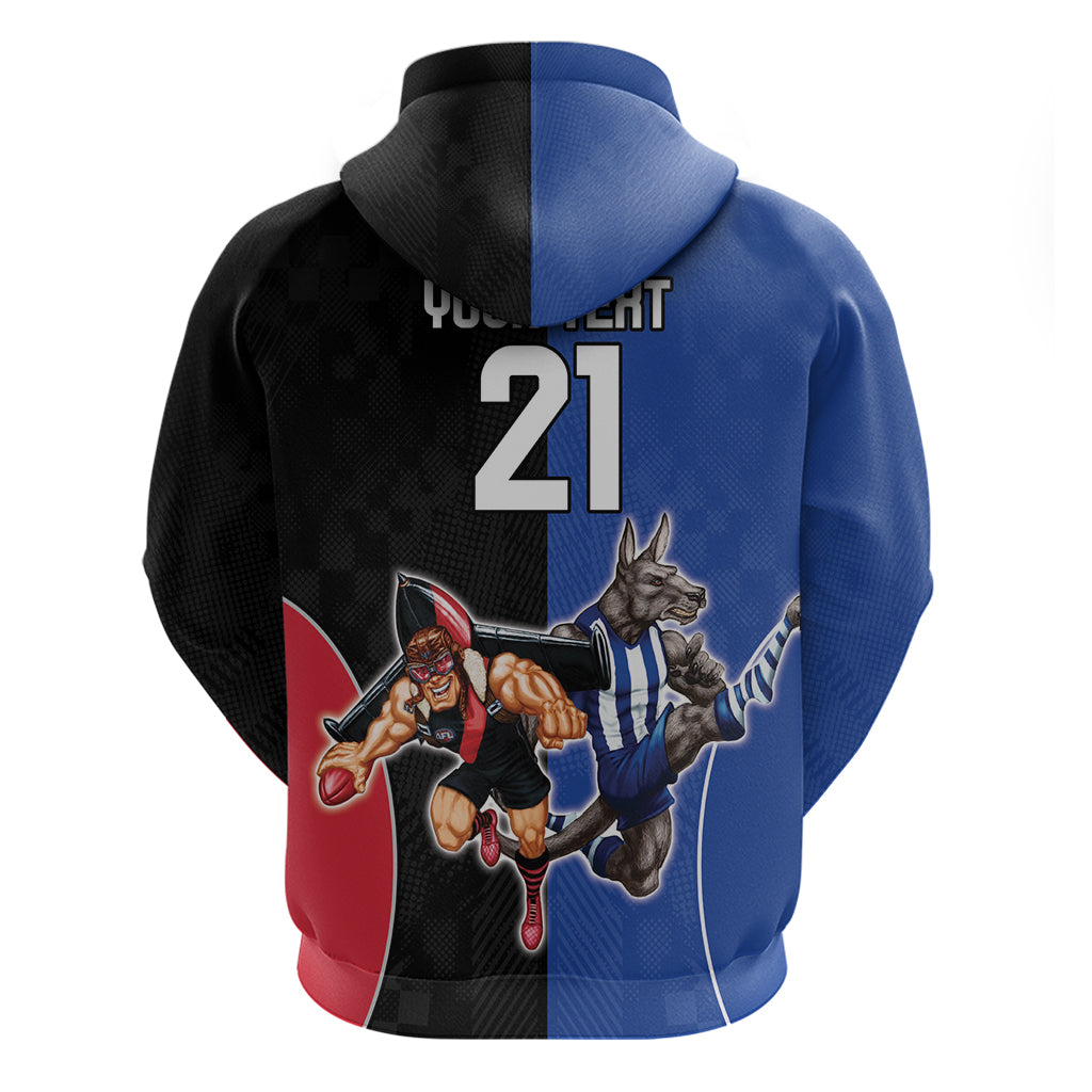 Custom Kangaroos and Bombers Hoodie Together Sporty Style LT9 - Vibe Hoodie Shop